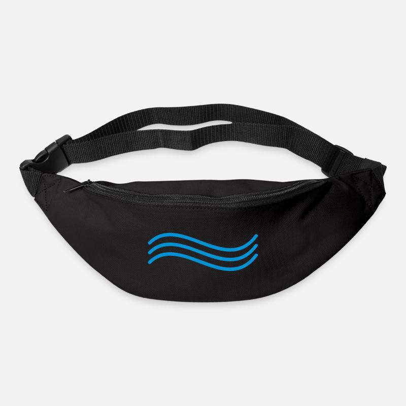 Welle - Gürteltasche - Schwarz