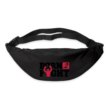 born_2_fight_a2 - Gürteltasche - Schwarz - Vorne