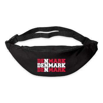 Denmark Danmark Flag Logo - Sac banane - noir - Devant