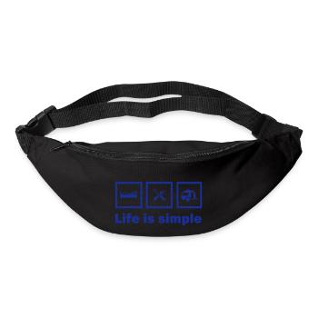 lifeissimple_camping - Gürteltasche - Schwarz - Vorne