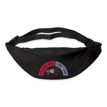 Breaking news don't care - Gürteltasche - Schwarz - Vorne