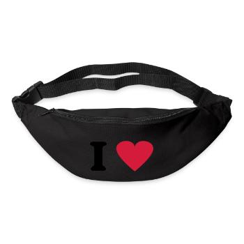 I Love - Sac banane - noir - Devant