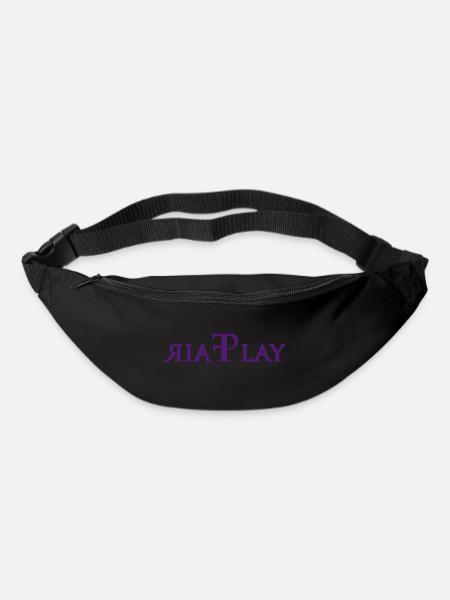 logo FP rose - Sac banane - noir