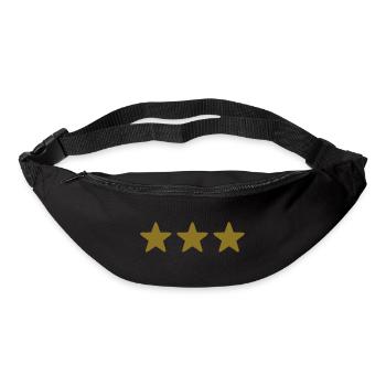 gold stars sterne - Gürteltasche - Schwarz - Vorne