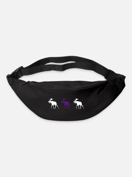 finnland elche - Gürteltasche - Schwarz