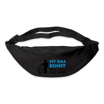 Is that art or can it go away? Museum painter garbage - Bum bag - black - Front