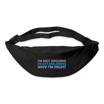 Je ne discute pas - Sac banane - noir - Devant