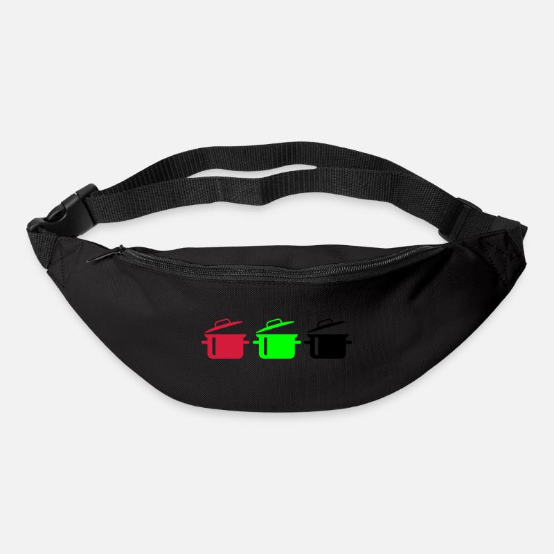 kochtöpfe - Gürteltasche - Schwarz