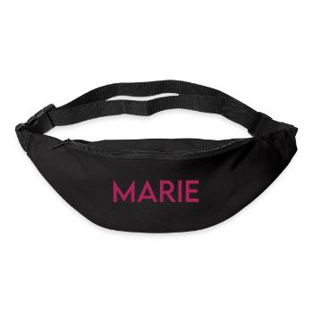 Marie Prénom Cadeau - Sac banane - noir - Devant