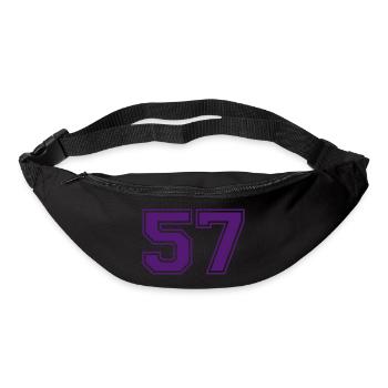 57 - Sac banane - noir - Devant