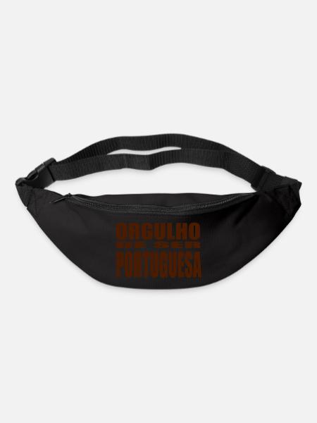 orgulho_portuguesa_unicolor - Sac banane - noir