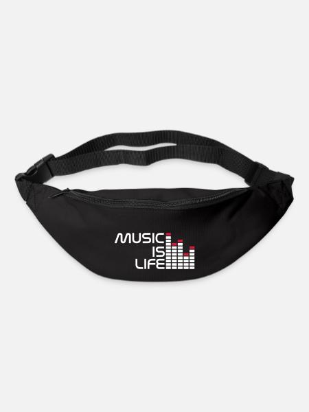music is life equalizer r FR - Sac banane - noir