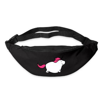fat_unicorn_02 - Gürteltasche - Schwarz - Vorne