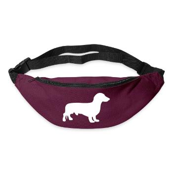Dackel - Gürteltasche - Burgunderrot - Vorne