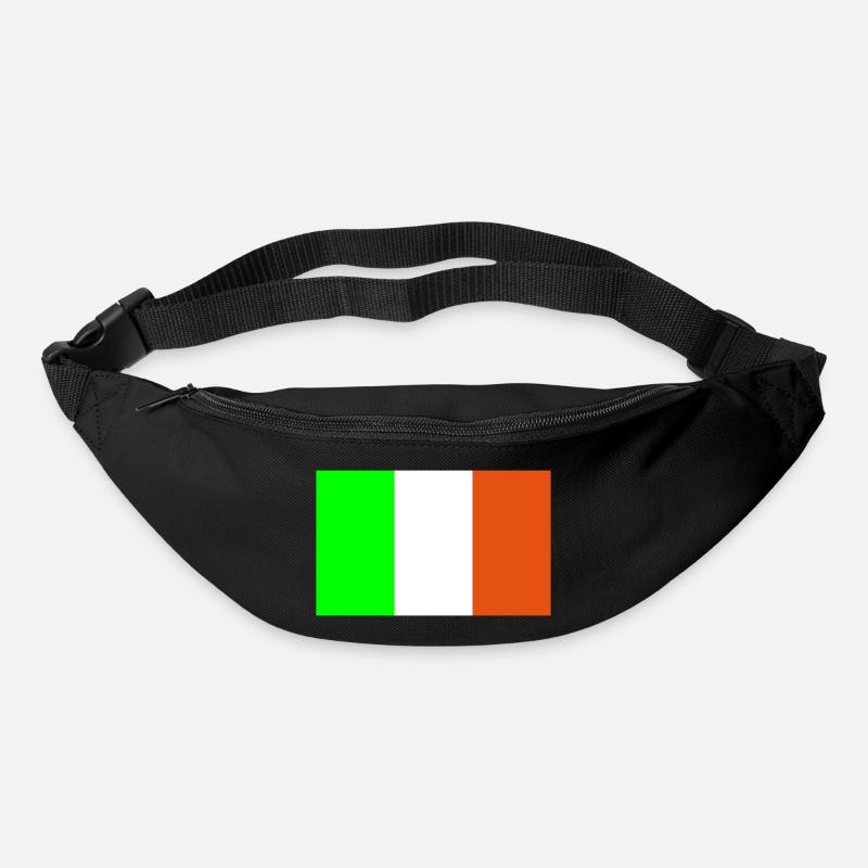 ireland flag - Sac banane - noir