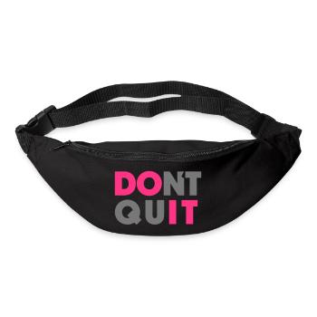 Do it Don`t Quit - Gürteltasche - Schwarz - Vorne
