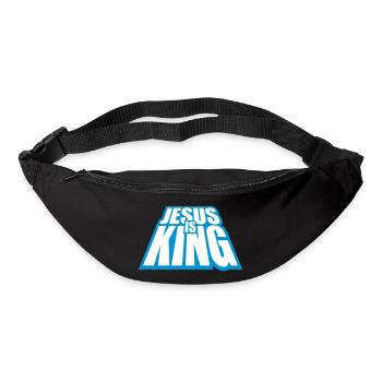 jesus is king quote - Bum bag - black - Front