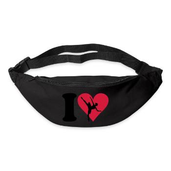 I love Ballett - Gürteltasche - Schwarz - Vorne