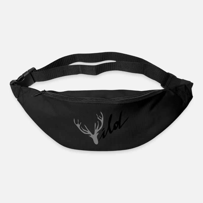 Wildhirsch - Gürteltasche - Schwarz