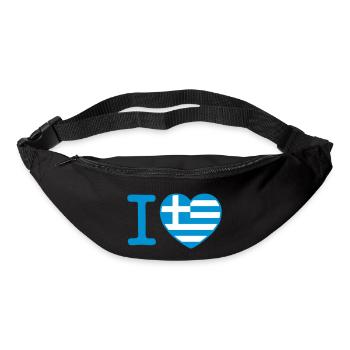 I love Greece - Bum bag - black - Front