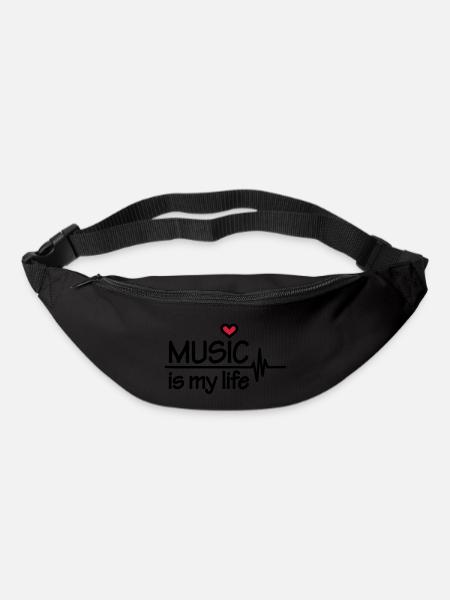 Music is my life - Bum bag - black