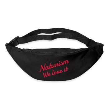 Naturisme / Naturiste / Nudisme / Nudiste - Sac banane - noir - Devant