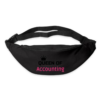 comptable / comptabilité / compter / chiffre - Sac banane - noir - Devant