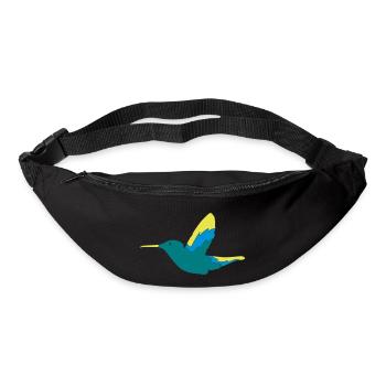 Colibri Oiseau - Sac banane - noir - Devant