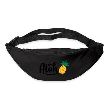 Aloha Ananas - Gürteltasche - Schwarz - Vorne