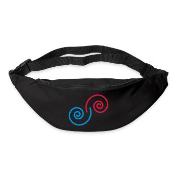 spiralen_2c - Gürteltasche - Schwarz - Vorne