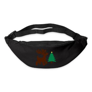 cadeau noel pour cadeaux - Sac banane - noir - Devant