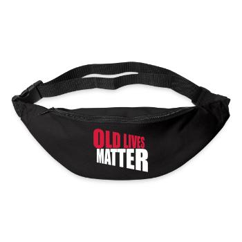 old lives matter Zitat - Gürteltasche - Schwarz - Vorne