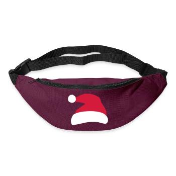 Chapeau de Père Noël - Sac banane - bordeaux  - Devant
