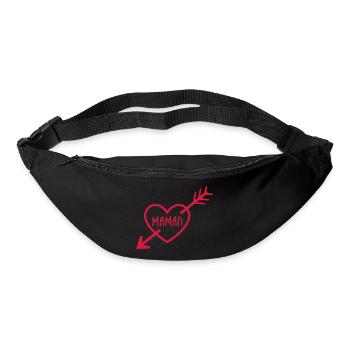 Maman Je t'aime - Sac banane - noir - Devant