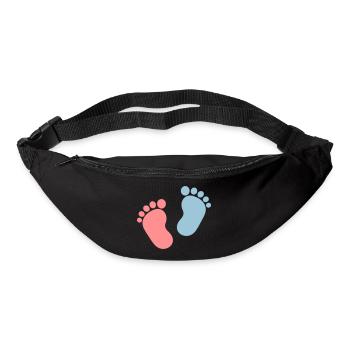 pieds d'enfant trop mignons - Sac banane - noir - Devant