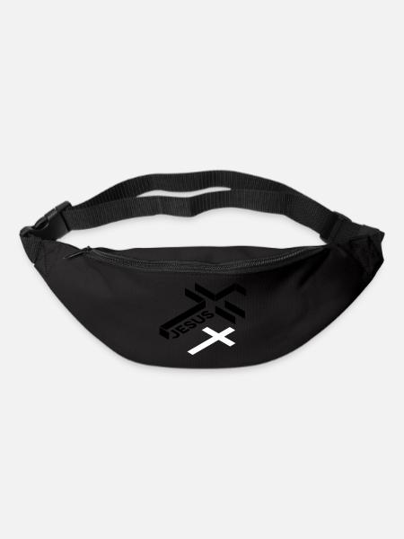 Jesus Cross - Bum bag - black