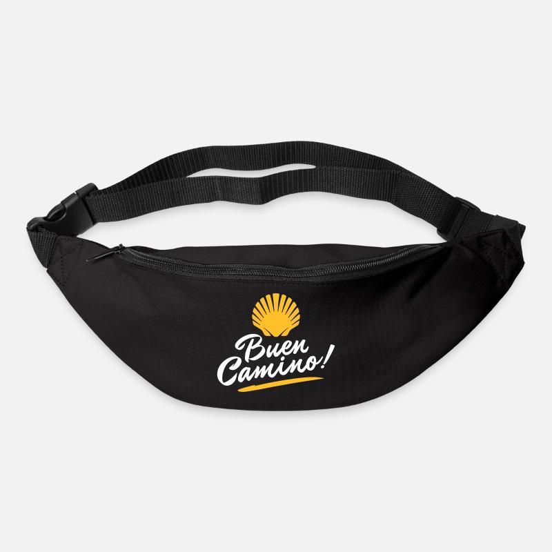 Buen Camino | Camino de Santiago | Chemin de Saint-Jacques - Sac banane - noir
