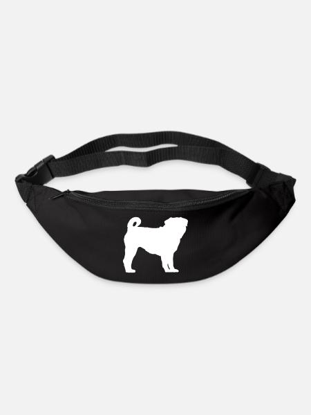 MOPS Silhouette - Gürteltasche - Schwarz