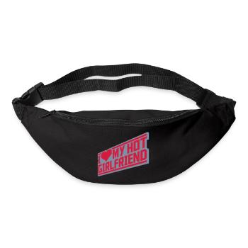 J’aime ma petite amie - Sac banane - noir - Devant