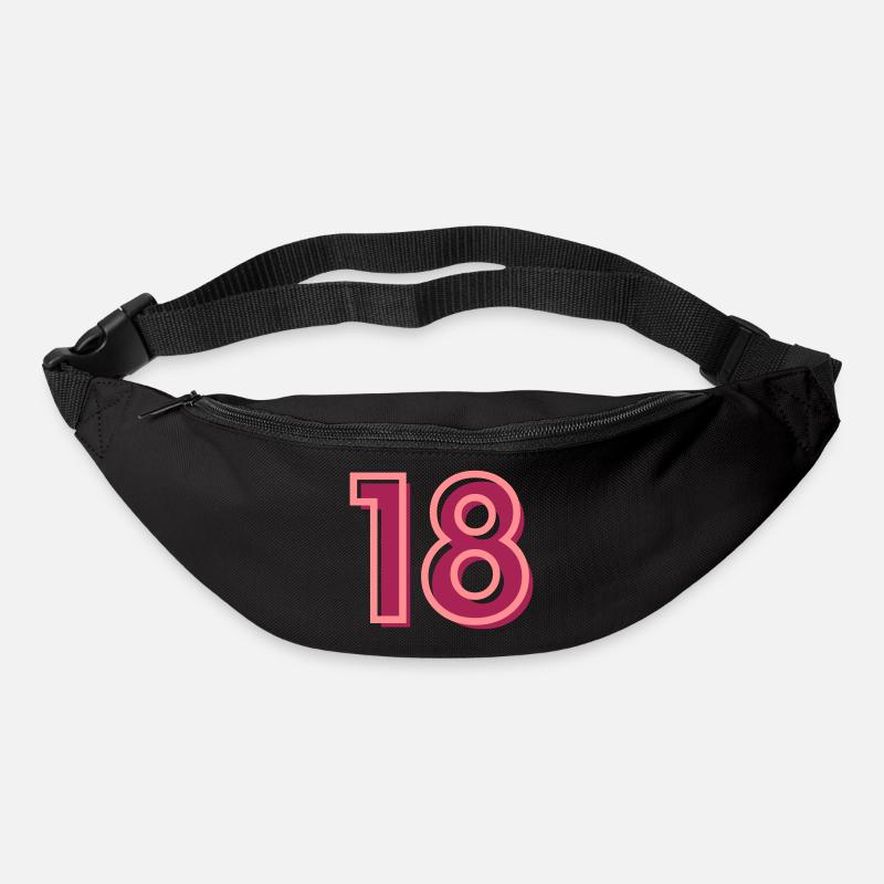 18 Geburtstag - Gürteltasche - Schwarz