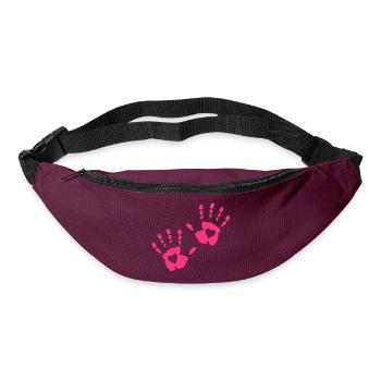 Heart Hand - Bum bag - burgundy - Front