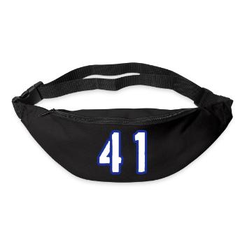 41 Zahl Symbol - Gürteltasche - Schwarz - Vorne