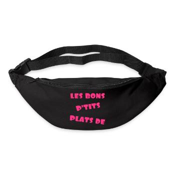PETIT PLATS 2 - Sac banane - noir - Devant