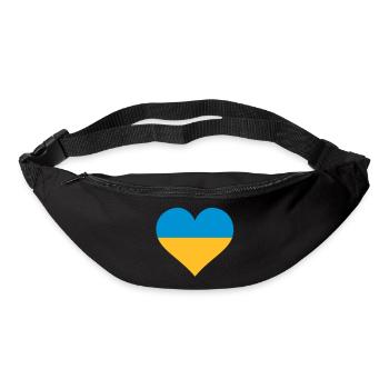 ukraine herz - Gürteltasche - Schwarz - Vorne