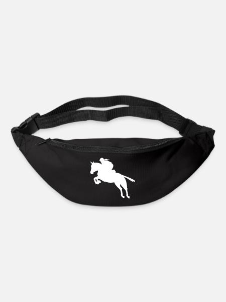 équestre de saut d'obstacles - Sac banane - noir