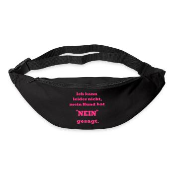 Ich kann leider nicht ... * Farbänderung möglich - Gürteltasche - Schwarz - Vorne
