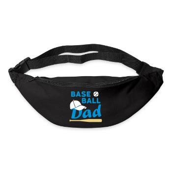 Papa de baseball (balle de jeu, casquette de baseball, baseball sc - Sac banane - noir - Devant
