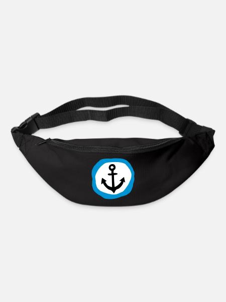 Anker Geschenk aus der Heimat maritim Seemann - Gürteltasche - Schwarz