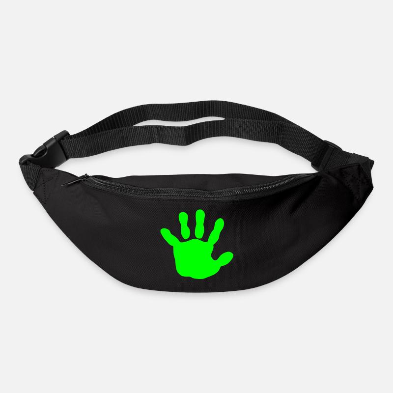 baby - hand - handprint - Bum bag - black