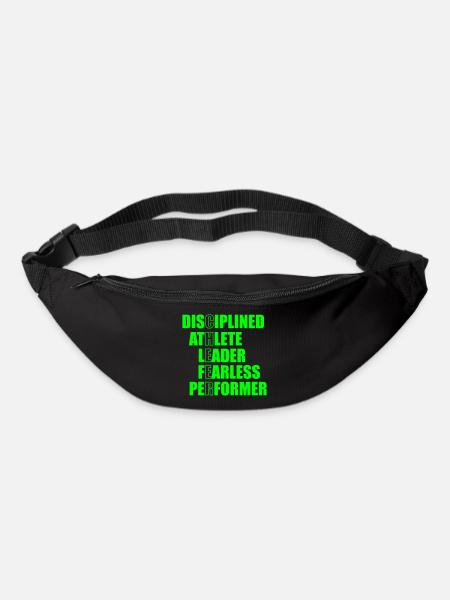 Discipline athlete leader fearless performer - Gürteltasche - Schwarz